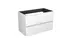 Servantskap fingergrep MIE 70 70x46x57cm hvit matt lakk
