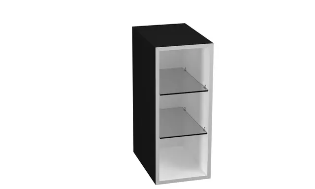 Servantskap fingergrep hylle MIE 160 160x46x57cm hvit lakk 