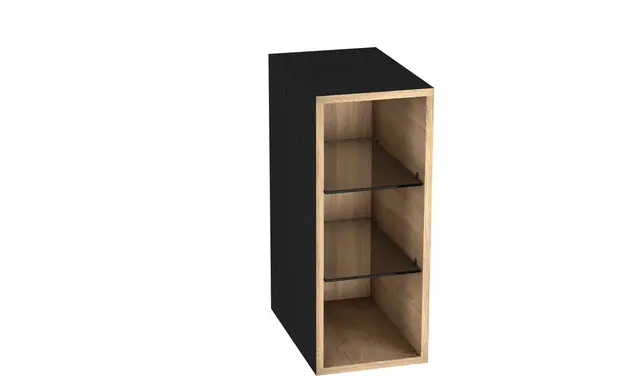 Servantskap fingergrep hylle MIE 180 180x46x57cm lys eik pvc 