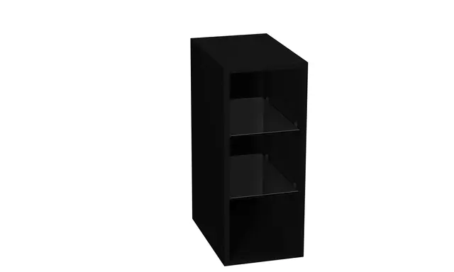 Servantskap fingergrep hylle MIE 180 180x46x57cm sort matt pvc 