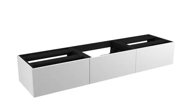 Servantskap slett MIE DEMI 180 3x60 180x46x29cm hvit matt lakk servant x1 