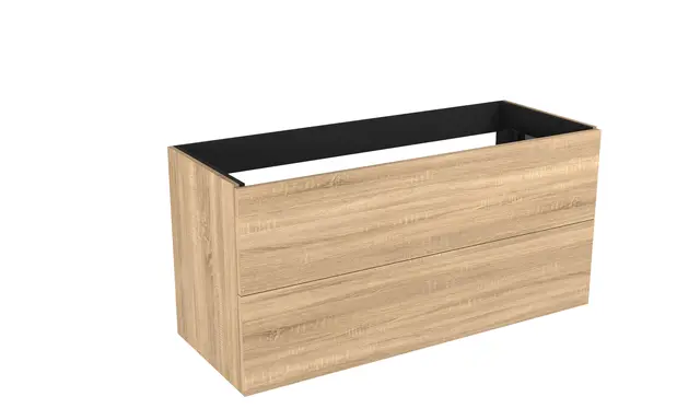 Servantskap fingergrep MIE 120dbl 120x46x57cm lys eik pvc 