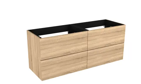 Servantskap slett hylle MIE 160 160x46x57cm lys eik pvc