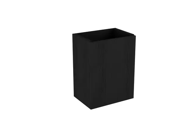 Servantskap slett MIE 40 40x28x52cm sort eik pvc 