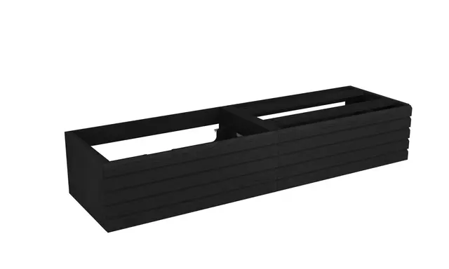 Servantskap stav MIE DEMI 160 160x46x29cm sort eik finer servant x1 