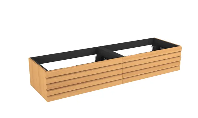 Servantskap stav MIE DEMI 140 140x46x29cm eik finer servant x2 
