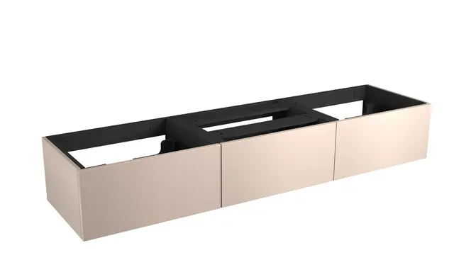 Servantskap trend MIE DEMI 180 3x60 180x46x29cm varm beige lakk servant x2 