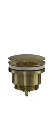 Bunnventil servant uten lukking &#216;63mm G1 1/4 b&#248;rstet messing