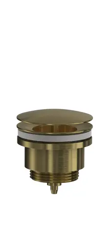 Bunnventil servant uten lukking &#216;63mm G1 1/4 b&#248;rstet messing