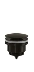 Bunnventil servant uten lukking &#216;63mm G1 1/4 b&#248;rstet sort