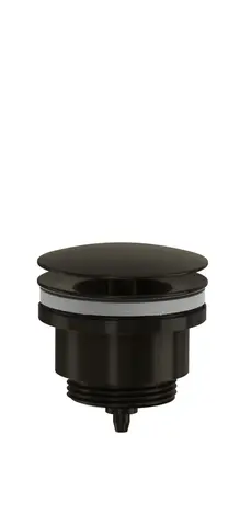 Bunnventil servant uten lukking &#216;63mm G1 1/4 b&#248;rstet sort