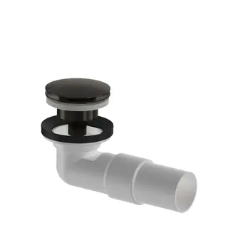 Avl&#248;p PUM pop-up servant m/overl&#248;p 40mm b&#248;rstet sort