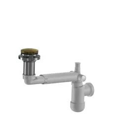 Avl&#248;p PRELOC pop-up benkeplate 40mm og 32mm b&#248;rstet messing