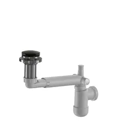 Avl&#248;p PRELOC pop-up benkeplate 40mm og 32mm b&#248;rstet sort