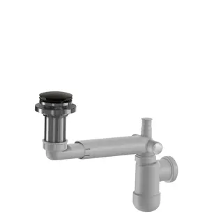 Avl&#248;p PRELOC pop-up benkeplate 40mm og 32mm b&#248;rstet sort