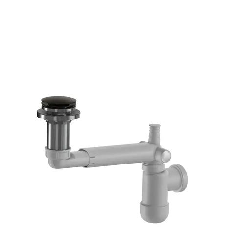 Avl&#248;p PRELOC pop-up benkeplate 40mm og 32mm b&#248;rstet sort