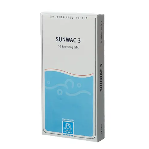 SunWac 3 klortabletter 32 stk For bad 100-200 Liter