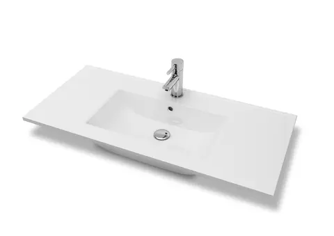 Servant ADA 100 thin 101x46x1,8cm porselen hvit
