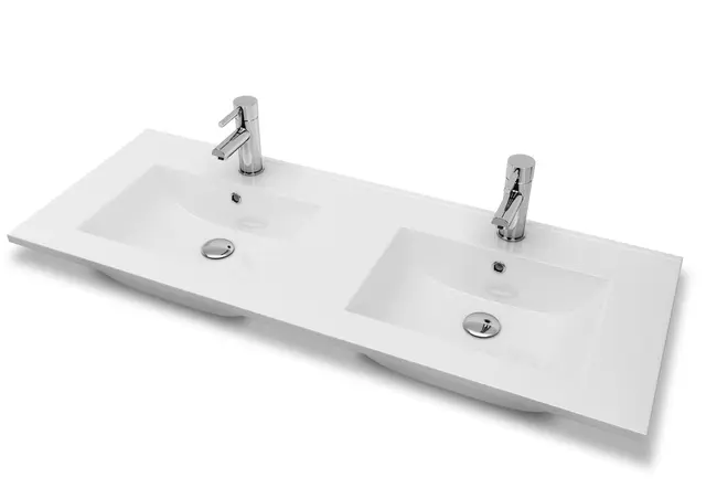 Servant ADA 120dbl thin 121x46x1,8cm porselen hvit 