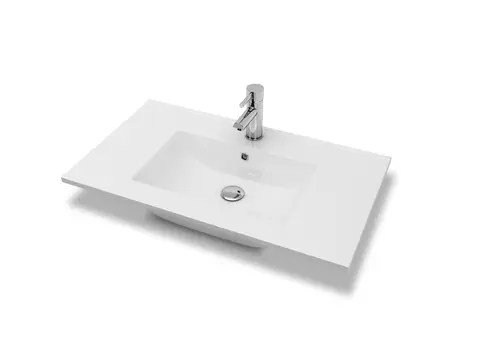 Servant ADA 80 thin 81x46x1,8cm porselen hvit