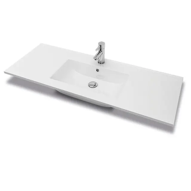 Servantskap ELI 120 med BEA servant 120x46x57cm hvit pvc hvit porselen 