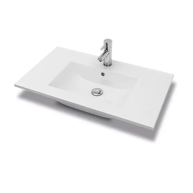 Servantskap ELI 80 med BEA servant 80x46x57cm hvit pvc hvit porselen 