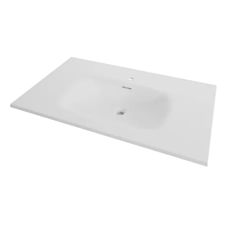 Servant ANE 100 100x60x14,7cm st&#248;pemarmor hvit matt