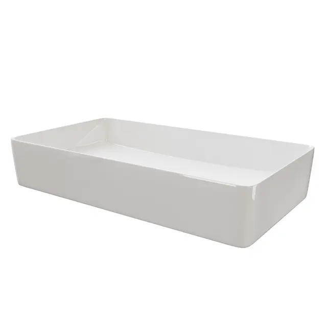 Bolleservant EBBA 61x35x11cm porselen hvit 