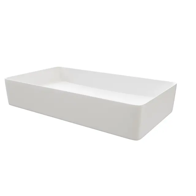 Bolleservant EBBA 61x35x11cm porselen hvit matt 