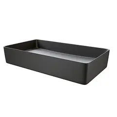 Bolleservant EBBA 61x35x11cm porselen sort matt