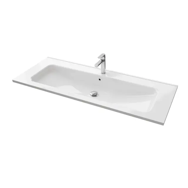 Servant INA 120 thin 120x46x2cm støpemarmor hvit 