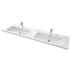 Servant INA 180dbl thin 180x46x2,5cm st&#248;pemarmor hvit