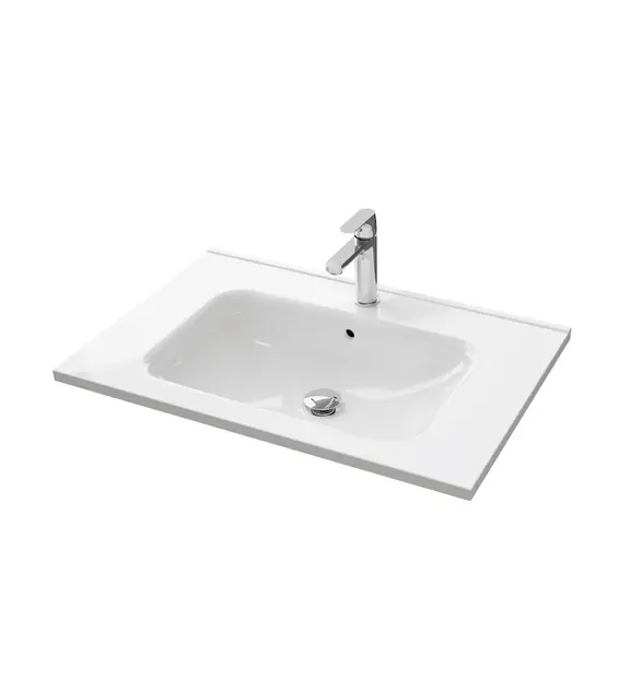 Servant INA 70 thin 70x46x2cm støpemarmor hvit 