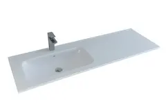 Servant INA 140 thin enkel V 140x46x2cm venstre st&#248;pemarmor hvit