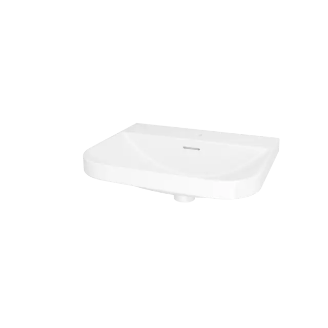 Servant nedfellbar LINA 56,6x47,5x17,5cm porselen hvit matt 