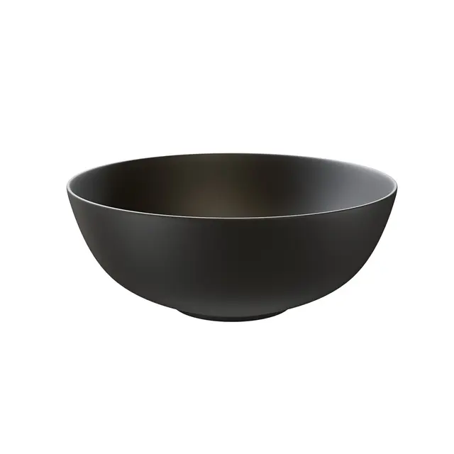 Bolleservant MINA Ø38x15cm porselen sort matt 