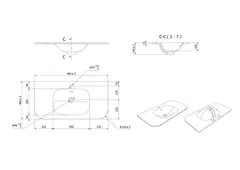 Servant NEA 90 rund 90x46x1,5cm solid surface hvit matt