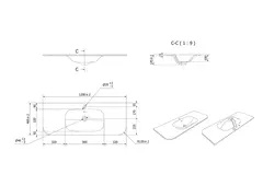 Servant NEA 120 rund 120x46x1,5cm solid surface hvit matt