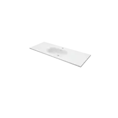 Servant NEA 120 120x46x1,5cm solid surface hvit matt