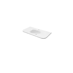 Servant NEA 90 rund 90x46x1,5cm solid surface hvit matt