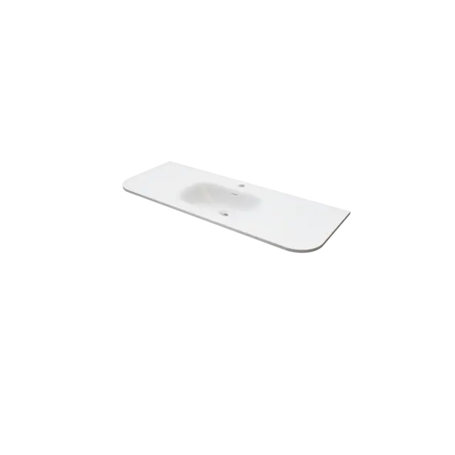 Servant NEA 120 rund 120x46x1,5cm solid surface hvit matt 
