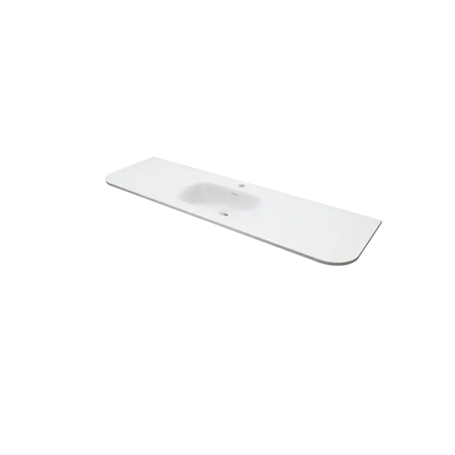 Servant NEA 150 rund 150x46x1,5cm solid surface hvit matt 