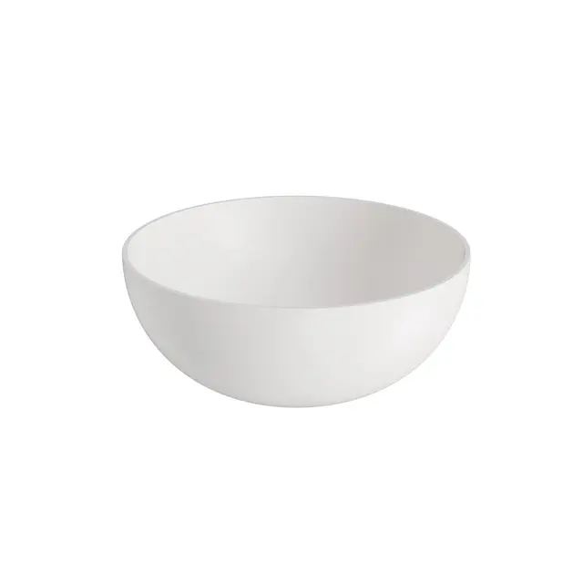 Bolleservant NOVA Ø39 x15cm solid surface hvit matt 