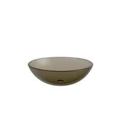 Bolleservant Vera bronse glass Mål: Ø380x130mm