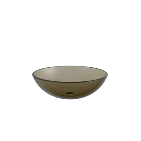 Bolleservant Vera bronse glass Mål: Ø380x130mm