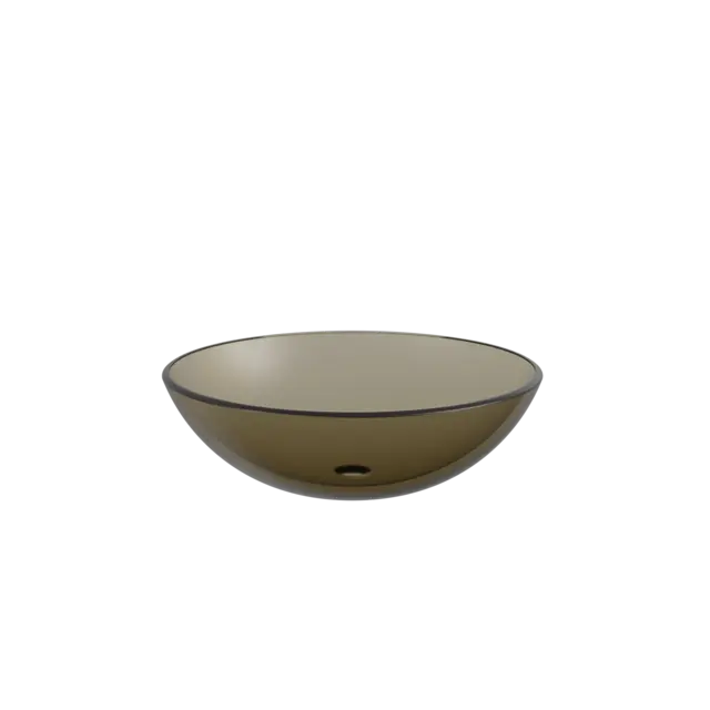 Bolleservant Vera bronse glass Mål: Ø380x130mm 