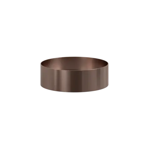 Bolleservant YLVA Ø355x110mm metall børstet roségull