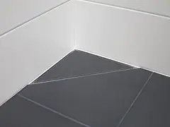 Gulvsluk tile PURUSCORNER ø75mm bunnutløp flis