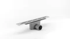 Gulvsluk twist PURUSLINE 800 ø75mm 80cm sideutløp krom