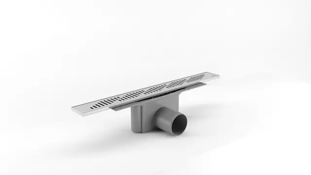 Gulvsluk twist PURUSLINE 800 ø75mm 80cm sideutløp krom 